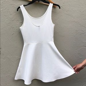 White Textured Dress